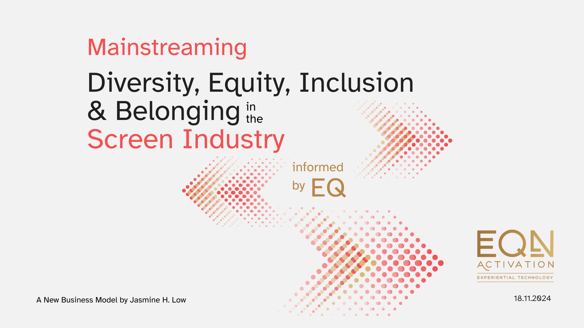 Mainstreaming equity in the screen industry